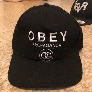 Obey propaganda black strapback